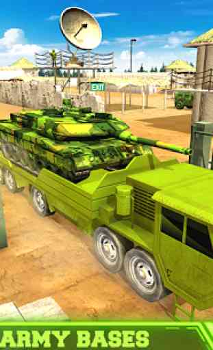 Transporte de carga do exército simulador cruzeiro 2