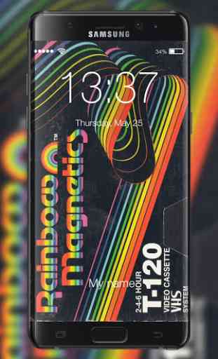 VHS Videocassette Old Tape Lock Screen 3