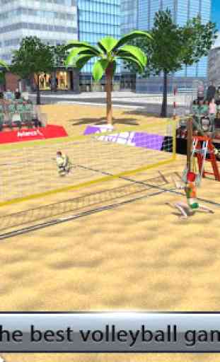 Beach Volleyball Game - 3D Volleyball Tournament 3