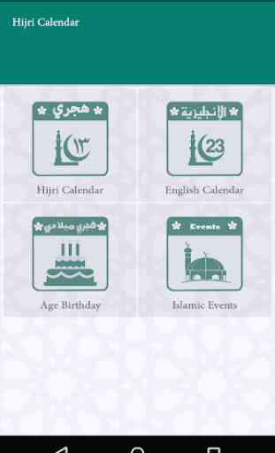 Calendário islâmico + idade + aniversário 1