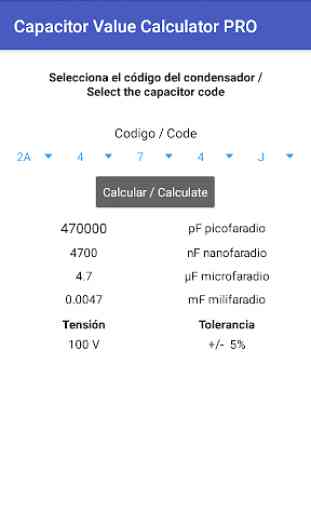 Capacitor Value Calculator PRO 1