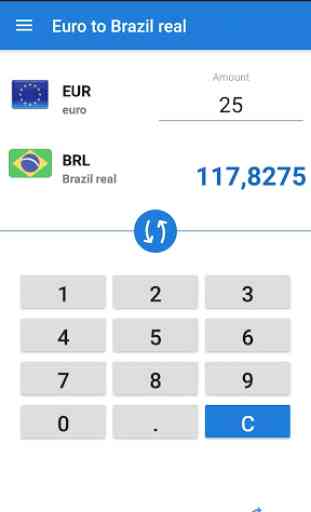 Euro para real brasileiro / EUR para BRL 1
