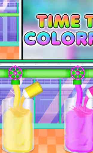 fábrica de lodo colorido: arco-íris diy mole 3