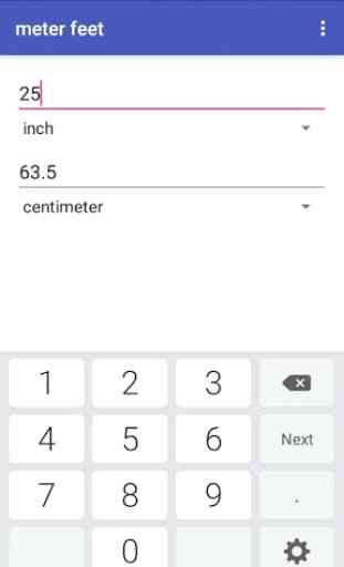 meters to feet to inches distance converter 2