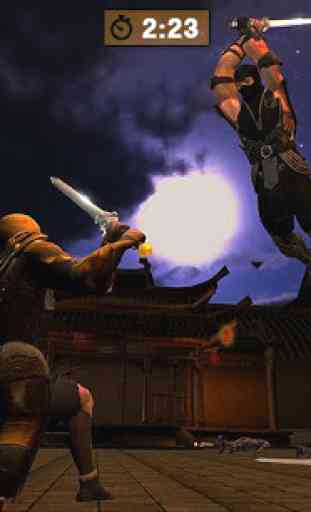 ninja assassino guerra 3D: combate jogos 3