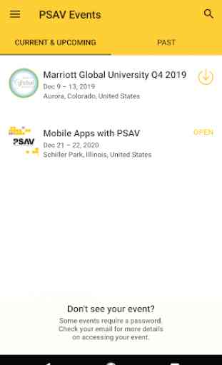PSAV Events App 1