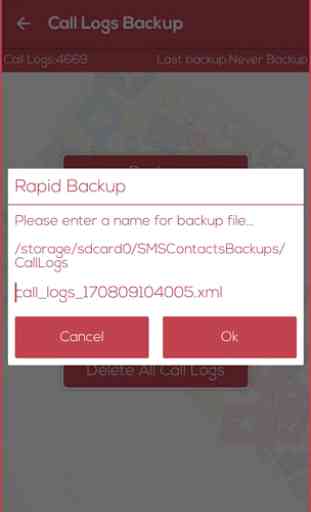 Rapid Backup & Restore - SMS, Apps,Contacts,calls. 3
