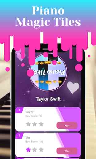 Taylor Swift Lover Piano Keyboard Magic Tiles Game 1