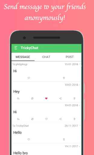 TrickyChat - Single's anonymous app 4