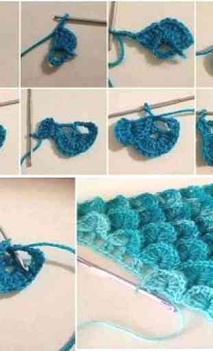 Tricô moderno crochet passo a passo 2