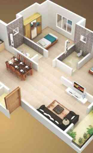 3D Small House Design 1
