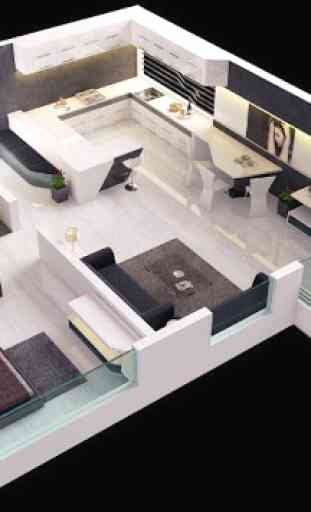 3D Small House Design 2
