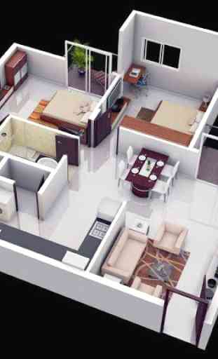 3D Small House Design 3