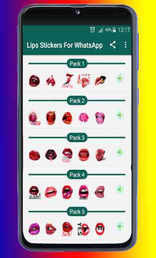 Adesivos de lábios para WhatsApp 2020 - WASticker 1