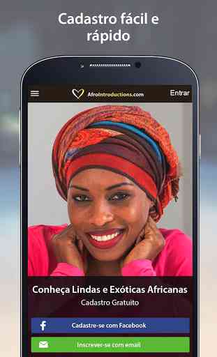 AfroIntroductions - App de Namoro Africano 1