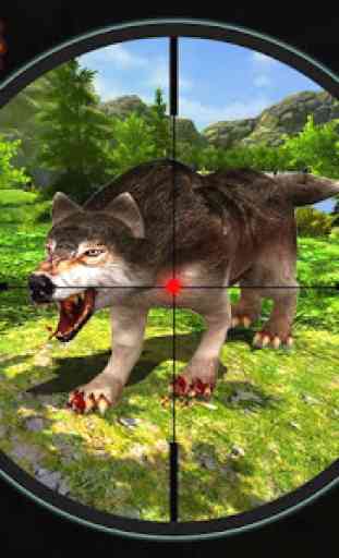 atirador de elite Caçando selvagem Lobo animais 1
