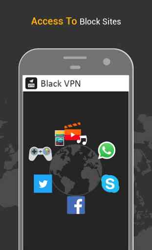 Black VPN Fast Hotspot Shield Free Unlimited Proxy 4