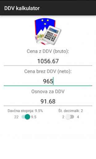 DDV kalkulator 2