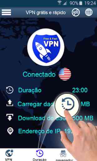 Fast VPN - Grátis Vpn ilimitado seguro 3