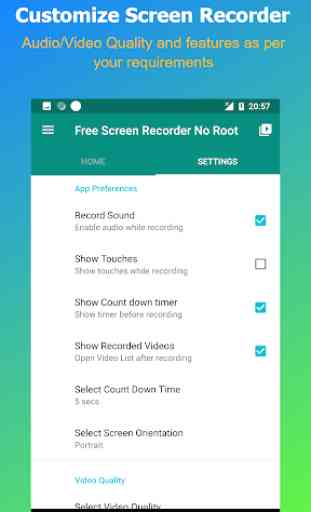 Free Screen Recorder No Root - Record Screen HD 2