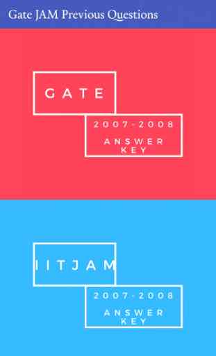 GATE / JAM Previous Year Question Papers 1