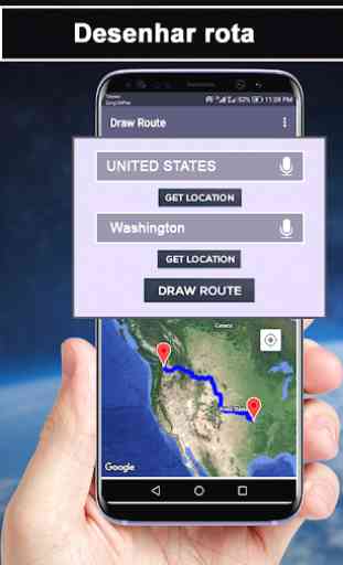 GPS ao vivo Mapa satélite navegação por voz 1