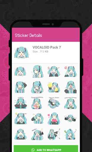 Hatsune Stickers for WhatsApp (WAStickerApps) 2