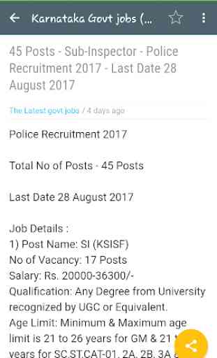 Karnataka Jobs (Govt Jobs) 2