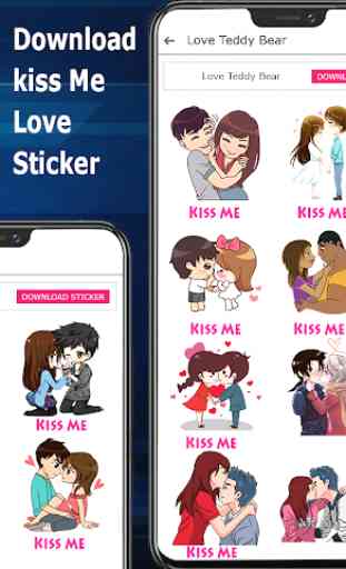 Kiss Me Love Stickers & emoji 1