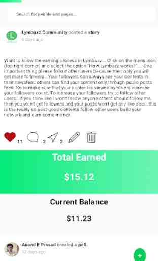 Lymbuzz: Post and earn money 2