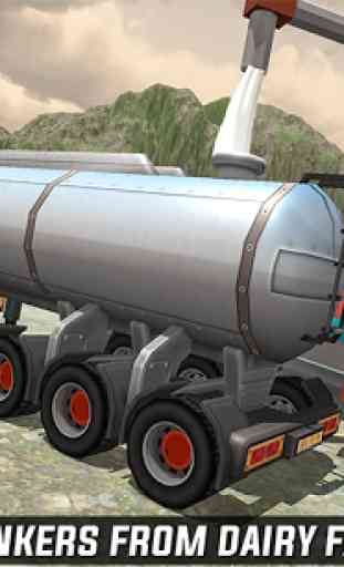 Milk Transport Big Truck Simulator 2019 1