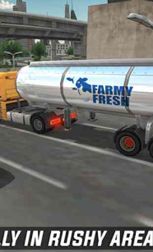 Milk Transport Big Truck Simulator 2019 3