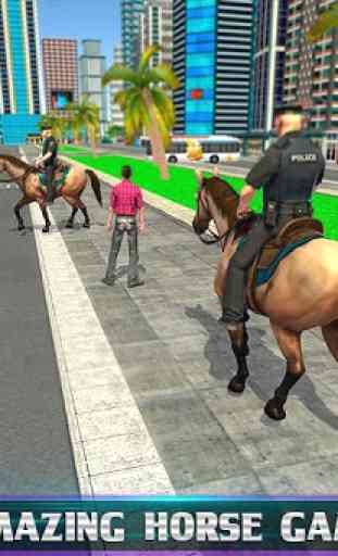 Piloto de cavalo montado na polícia 3D 4