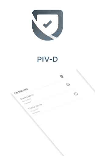 PIV-D Manager - Workspace ONE 1