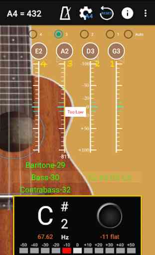 Sintonizador para ukulele - Ukulele Tuner 2