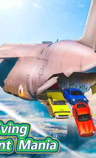 Skydiving Stunt Car Racing: Flying Race Car Games 1