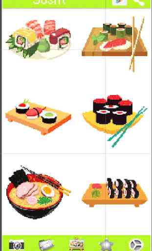 Sushi Bar Color By Number Sushi Rolls 4