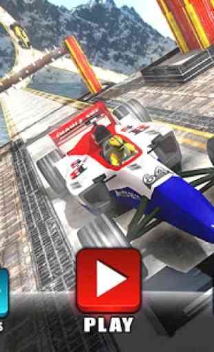 Trilhas impossíveis de Fórmula Car Stunt Racing 1