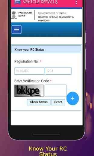 Vehicle Info - Check RC Status , DL Status 2