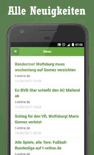 Wölfi Alle News - APP Für Wolfsburg Fans 1