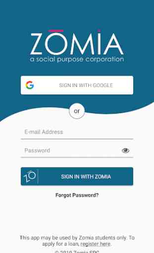 Zomia: Manage Your Student Loan 2