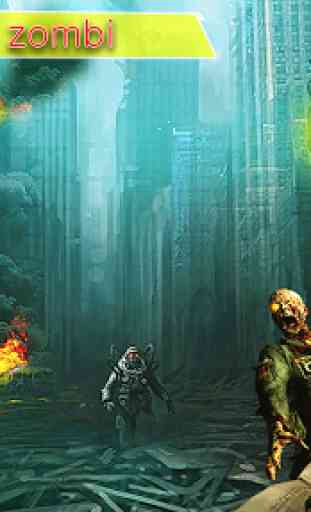Zumbi guerra tiroteio 3D 1