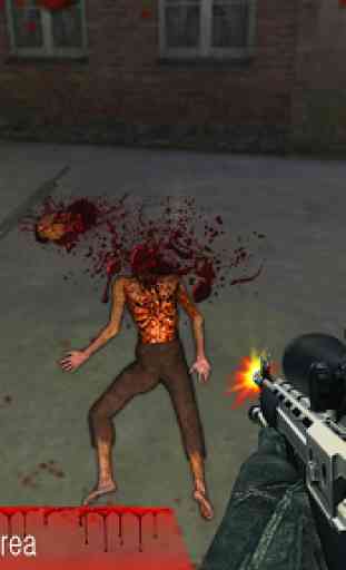 Zumbi guerra tiroteio 3D 4
