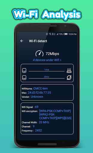 Analisador WiFi(teste de velocidade,teste de ping) 2