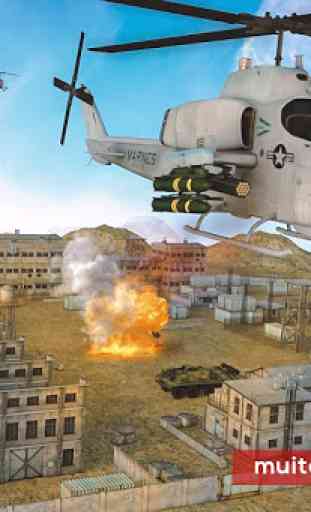 Batalha helicóptero heli: helicóptero 3d simulador 2