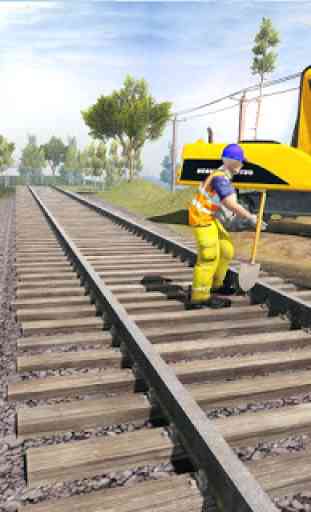 Construção de trilhos de trem Sim: Railroad 4