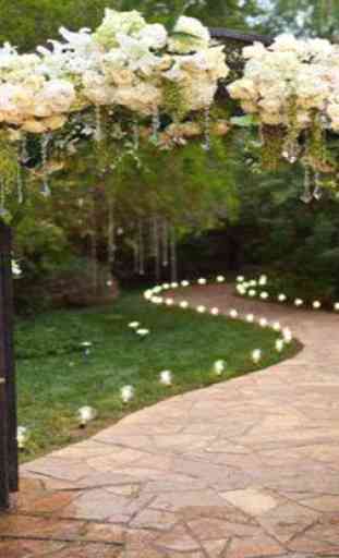 Design de arcos de casamento no jardim 1