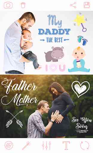 Etiquetas da foto do bebê Baby Photo Stickers 3