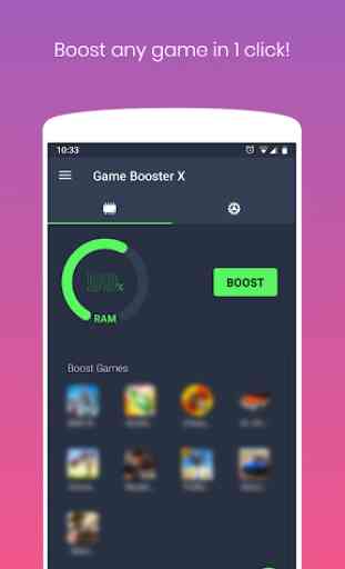 Game Booster X: Game Play Optimizer 1