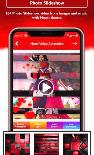Heart Photo Effect Video Maker With Music 3